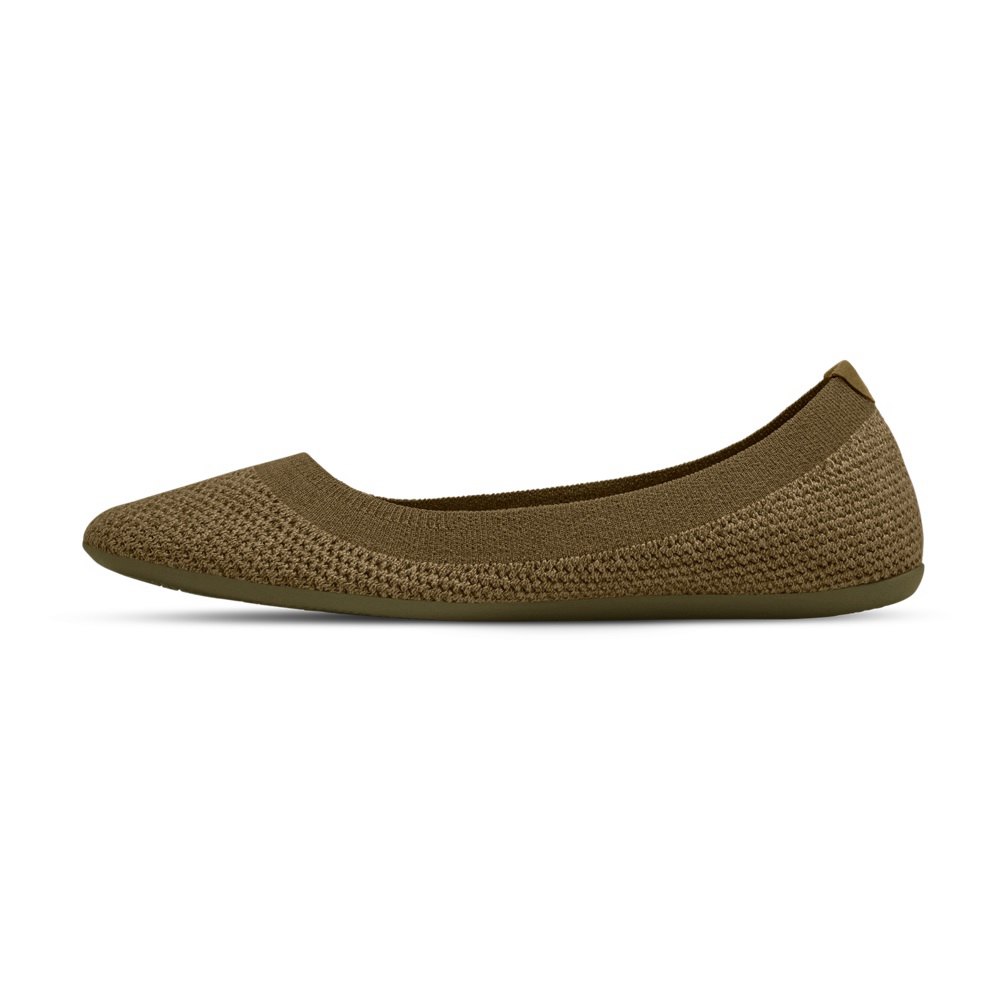 Allbirds Women\'s Tree Breezers - Flats Dark Olive - LRZ932847